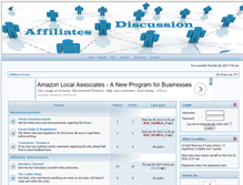 Tablet Screenshot of affiliatesdiscussion.com